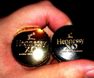 Hennessy XO Cognac bottle top