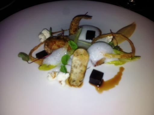 Quail dish at The Wig and Pen restaurant in Sheffield