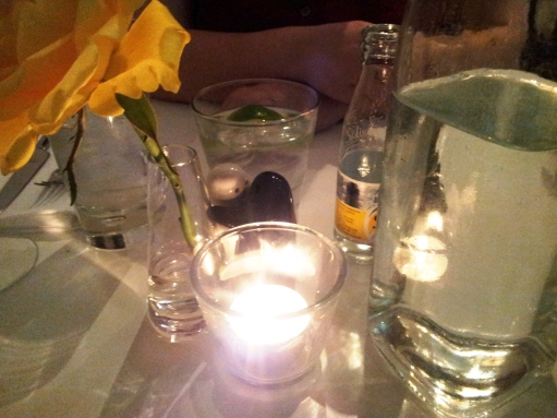 Table at The Rose Garden restaurant, West Didsbury