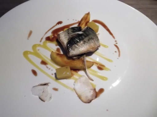 Mackerel with apple and bone marrow at The Wig and Pen, Sheffield