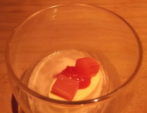 Rhubarb, jelly, parfait at The Wig and Pen, Sheffield